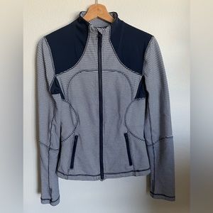 LULULEMON Navy Define Gingham Jacket / Like New